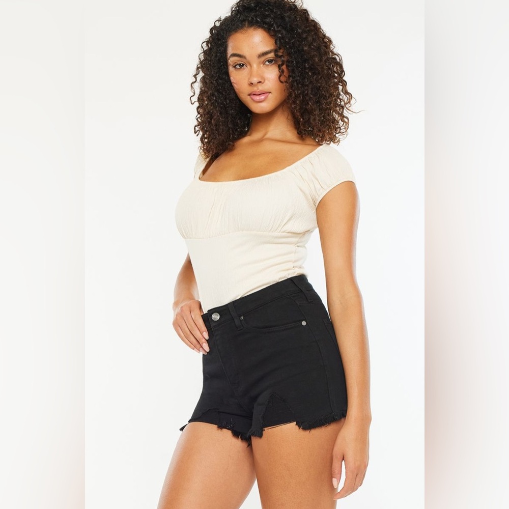 #393. Kancan High Rise Shorts - Black